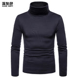 Riolio Man Thermal Turtleneck Casual Sleepwear Shirt S-2XL Sleeve Long Slim Coat 5colors Basic Sweater Bottom Winter