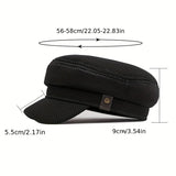 Riolio  Breathable Mesh Flat Cap Vintage-Inspired Sailor Hat Adjustable Snapback Closure Funky Style for Golf Hunting Driving