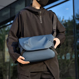 Riolio  Minimalist Black Men's Shoulder Bag Male High Quality Waterproof Briefcase Crossbody Bag Business Style Messenger Bags for Men