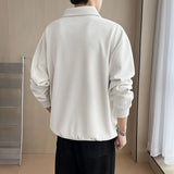 Riolio Spring Autumn Fashion Loose Solid Casual Sweatshirt Man Long Sleeve All-match Business Male Pullover Tops Streetwear Ropa Hombre