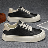 Riolio  Spring New Large Men's Thick soled Height increasing Board Shoes Hong Kong Style Casual Single Shoes Student Sports Shoes