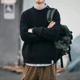 Riolio Oversize Knitwear Thick Korean Popular Clothes Knitted Sweaters for Men Autumnr and Winter Streetwear Aesthetic Top Pullover Man