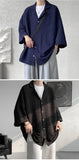 Riolio Ice Silk Shirt Men's High Quality Summer Fashion Brand ins 5-sleeve shirt loose casual masculina camisas hombre