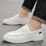 Riolio  Non Slip Men Casual Leather Shoes Loafers New Round-toe Comfortable Flats Driving Shoes Vintage Shoes for Men Zapatos 39-46