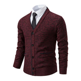 Riolio Men's knitted cardigan casual V-neck autumn and winter new sweater coat