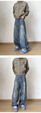 Riolio  Streetwear Loose Jeans Men 2025 New Korean Style Fashion Loose Straight Wide Leg Pants  Men's Brand Clothing baggy jeans hot
