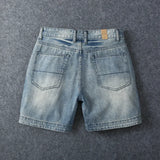 Riolio  Men's Casual Pure Cotton Shorts Summer Thin Five-Point Pants Loose Fit Sport Style No Stretch Comfortable Workwear Shorts