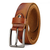 Genuine  For Men's High Quality Jeans Cowskin Casual Belts Business Cowboy Waistband Male Fashion Designer