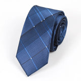 Riolio  Mens Classic Tie Striped Skinny 6cm Necktie Polyester Ties for Man Plaids Jacquard Cravat Business Party Accessories Corbatas