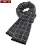 Riolio  Luxury Scarf Man Winter Warm Wool Scarf For Men Cashmere Scarves Casual Plaid Male Long Pashmina Outdoor Shawls Man Muffler Gift