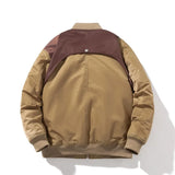 Riolio  America Retro Bomber Jackets for Men Spring Autumn Windbreaker Men Vintage Winter Padded Coats Outerwears Men Winter Clothes