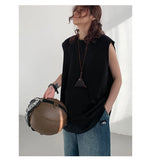 Riolio Summer Men Trendy Casual Streetwear Oversized Sleeveless T-shirt Youth Y2K Hip Hop Cotton Tank Tops Sports Basketball Vest