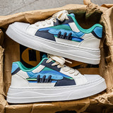 Riolio  New color blocked men's board shoes youth college style men's sports shoes spring and autumn single shoes