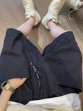 Riolio  Japanese Sle Casual Workwear orts Men's Summer Trendy Outdoor Wear Five-Quarter Loose Fit y Cargo orts