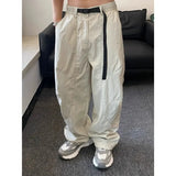 Riolio American Retro Mountain Outdoor Quick-drying Pants Men's Function Thin Cool Solid Color Cityboy Loose Casual Trousers Aesthetic