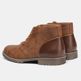 Riolio  Retro American Style Men Desert Boots Ankle Boots Vintage Casual Leather Boots for Men