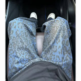 Riolio  Men Loose Wide Leg Leopard Graphic Jeans Male Classic American Vintage Denim Pants Youth Popular Daily Streetwear Denim Trousers