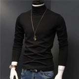 Riolio Man Thermal Turtleneck Casual Sleepwear Shirt S-2XL Sleeve Long Slim Coat 5colors Basic Sweater Bottom Winter