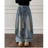 Riolio  Jeans men Wash Light Blue Relaxed Fit 2025 New Arrival High Quality Distressed Denim Pants Men Streetwear Fashion Youth Casual