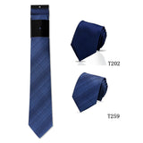 Riolio  2pcs Man Tie Classic Business Necktie Blue Wine Pink Solid Color Smart Casual Suit Necktie Striped Plaid Paisley Neck Gravatas