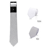 Riolio  2pcs Man Tie Classic Business Necktie Blue Wine Pink Solid Color Smart Casual Suit Necktie Striped Plaid Paisley Neck Gravatas