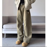Riolio NEW pants Unisex Straight Leg Loose Fit Cotton Casual Pants Outdoor Sportswear  Trendy Versatile Trousers Men Women Fashion
