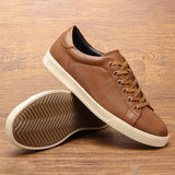 Riolio  Men's casual shoes brand fashion comfortable leather shoes men