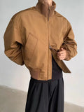 Riolio American Sle Cleanfit ort Baseball Jaet Men Loose Spring Autumn Bomber Flight Couple's Jaet 2025 Ox Cloth Sportswear