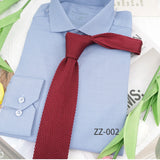 Riolio  Classic Knitted Neck Ties For Men Women 6cm Soft Narrow Green Navy Neckties Casual Shirt Daily Wear Suit Accessories Cravat Gift