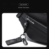 Riolio Premium Black Waterproof Cross Body Bag Personality Fashion Men Novel Messenger Bag Minimalist Sling Shoulder Bags