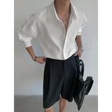 Riolio  Spring Long Sleeved Shirt Men Fashion Society Mens Black Dress Shirt Korean Loose Casual Shirt Mens White Shirts M-3XL