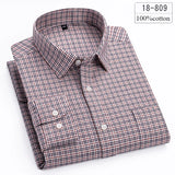 Riolio  Luxury high-quality100%cotton houndstooth full shirts for men slim fit Casual shirt long-sleeve plaid soft designer clothes ropa