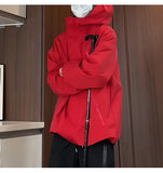 Riolio Spring Autumn Casual Jacket Men/Women Zipper Design High Quality Unisex Outdoor Waterproof Hooded Windbreaker Coats 5Colors