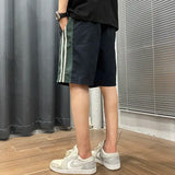 Riolio  Summer Thin Sports Shorts Men's Easy Fashion Straight Bodybuilding Leisure Time All-match Punk Elastic Knee Pants Cargo