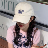 Riolio Letter Embroidered Baseball Cap Women Men Spring Summer Curved Brim Snapback Hats Unisex Outdoor Sports Hip Hop Dad Hat Gorras