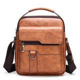 Riolio Men's Business Briefcase Vintage Shoulder Bag