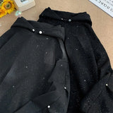 Riolio Full Star Mens Hoodie Harajuku Galaxy Hooded Sweatshirt Casual Shiny Hoodies High Street Hoodies Male Clothing Streetwear