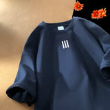 Riolio Men's Oversized T-shirts Mens Cotton T Shirt White 5XL Casual Summer Wear Fashion Print Tee Shirts for Men New Clothing