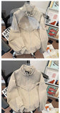 Riolio American Cityboy Jacket Wash Canvas Deconstructed Stand Collar Coat Design Sense Top Spring Autumn Korean Trend Bomber Jacket