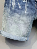 Riolio  New Summer Classic Fashion Retro Blue Denim Shorts Men's Casual Loose Straight Leg Stretch Sports High Quality Shorts 28-36