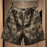 Riolio  Ethnic Style Printed Shorts Men's Fashion Trend Loose Versatile Couple Casual Five Points