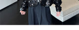 Riolio Shiny Sequins Jacket for Men Black Silver Sparkle Long Sleeve Casual Bomber Jacket Male Party Club Fashion High Street Coats