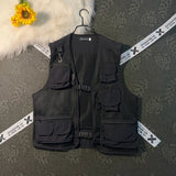 Riolio Men's Summer Thin Me Vest Breathable Outdoor Casual Fiing Vest Multi-ket Photoaphy Lightweight V-Ne Zipper Closure
