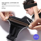 Riolio Sweatband for Men Women Elastic Sport Hairbands Head Band Yoga Headbands Headwear Headwrap Sports Hair Accessories Safety Band