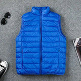 Riolio Coat Ultralight Sleeveless Puffer Vest Jacket Ultra Thin Warm Lightweight Down Jacket Waistcoat Winter Men Duck Down Vest Coats