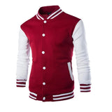 Riolio Fashion Slim Fit Baseball Men's Coat Personalized Casual Sports Male Jacket  New Printed Stand Up Collar Cardigan Outwear