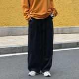Riolio  Cotton Baggy Pants Men Wide Leg Oversize Japenese Y2k Ankle-length Long Harem Trousers Casual Sport New