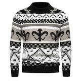 Riolio  Autumn Winter Men's Warm Sweaters Fashion Men O-Neck Thicken Knitting Cashmere Pullover Men Classic Business Sweaters Clothing