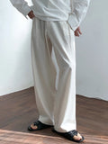 Riolio Summer Thin Linen Men's Pants Loose Straight Pants Korean Cotton Linen Casual Trousers Draped Wide-leg Pants Aesthetic Urban