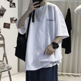 Riolio American Stylet Men's Short Sleeve T-shirt Insensitive Printing Design Sensibility Niche Oversize Half Sleeve Summer Top
